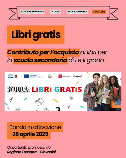 AVVISO PUBBLICO LIBRI GRATIS - REGIONE TOSCANA AVVISO PUBBLICO LIBRI GRATIS - REGIONE TOSCANA