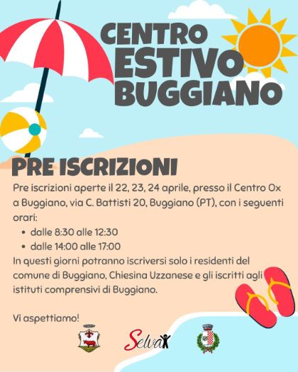CENTRO ESTIVO 2025 – Pre-iscrizioni al via! CENTRO ESTIVO 2025 – Pre-iscrizioni al via!